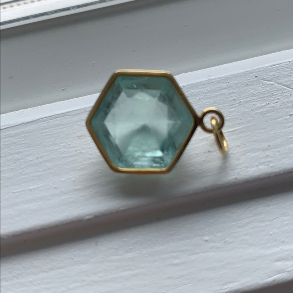 Maria Beaulieu Aquamarine Pendent, 18k gold